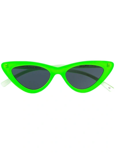 Le Specs The Last Lolita Acetate Cat-eye Sunglasses In Green
