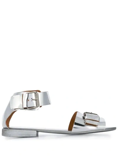 Marsèll Patent Buckle Sandals In Silver