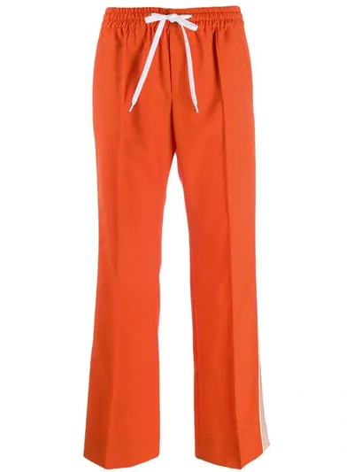 Miu Miu Low Rise Track Trousers - Orange