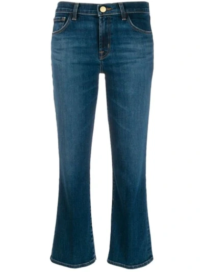 J Brand Cropped Slim-fit Jeans - Blue