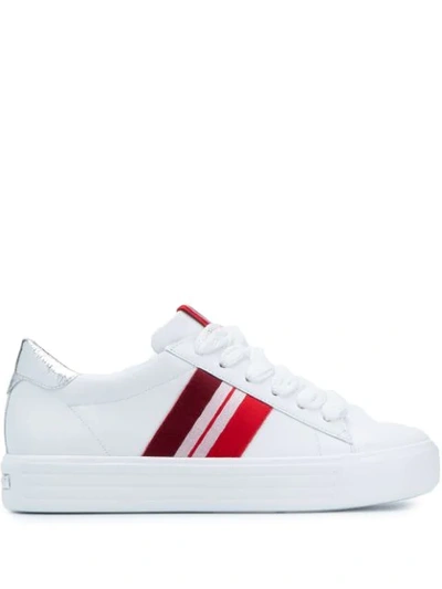 Kennel & Schmenger Stripe Appliqué Trainers In White