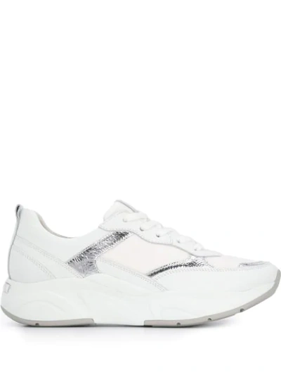 Kennel & Schmenger Metallic Appliqué Sneakers In White