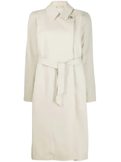 Balenciaga Shoulder Pad Trench Coat - Neutrals