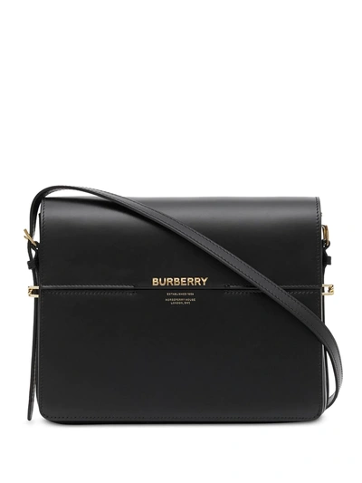 Burberry Large Grace Shoulder Bag In Black