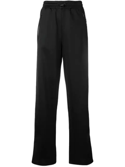 Red Valentino Side Appliqués Lounge Trousers In Black