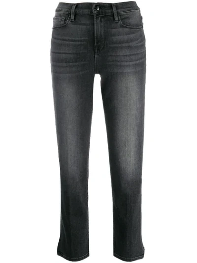 Frame Walters Cropped Skinny Jeans In Black