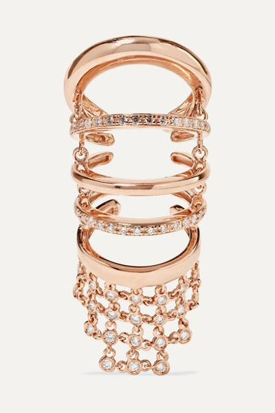 Yeprem 18-karat Rose Gold Diamond Ring
