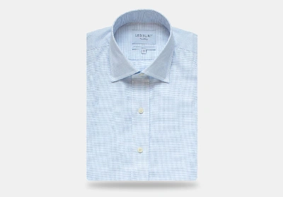 Ledbury Men's Light Blue Almont Oxford Dress Shirt Classic Cotton