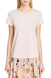 Lafayette 148 Modern Short-sleeve Cotton Jersey Tee In Macaroon