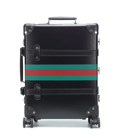 Gucci X Globe-trotter Carry-on Suitcase In Black