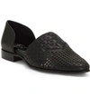 Vince Camuto Reshila D'orsay Flat In Black 02 Leather