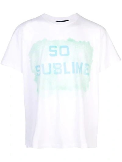 Lost Daze So Sublime Print T-shirt In White