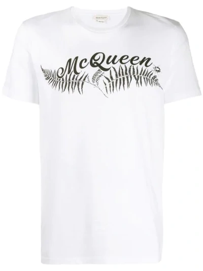 Alexander Mcqueen T-shirt Mit Logo-print In White