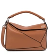Loewe Puzzle Classic Calf Leather Bag In Tan