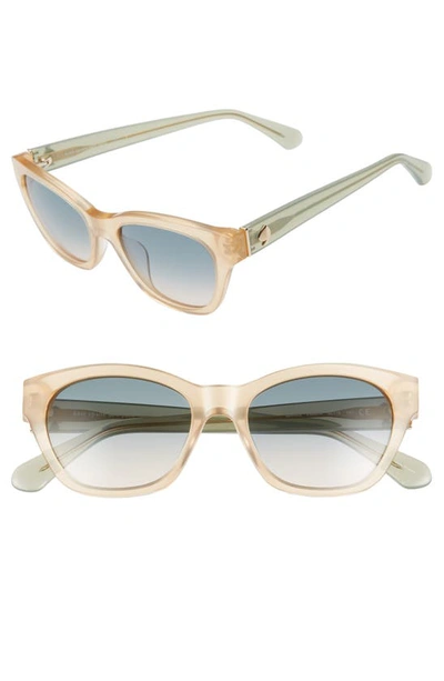 Kate Spade Jerris 50mm Cat Eye Sunglasses In Nude