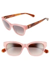 Kate Spade Jerris 50mm Cat Eye Sunglasses In Pink