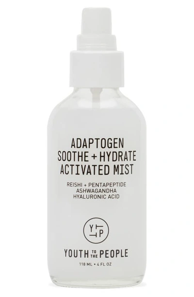 Youth To The People Adaptogen Soothe + Hydrate Activated Mist With Peptides 4 oz/ 118 ml In Beige