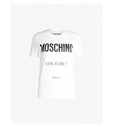 Moschino Women's J070655401002 White Cotton T-shirt
