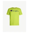 Champion Logo-embroidered Cotton-jersey T-shirt In Fll