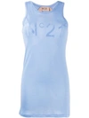 N°21 Logo Vest Top In Blue