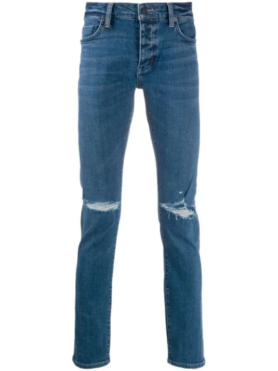 Neuw Ripped Slim-fit Jeans In Blue