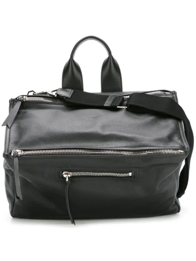 Givenchy Black Leather Pandora Messenger Bag