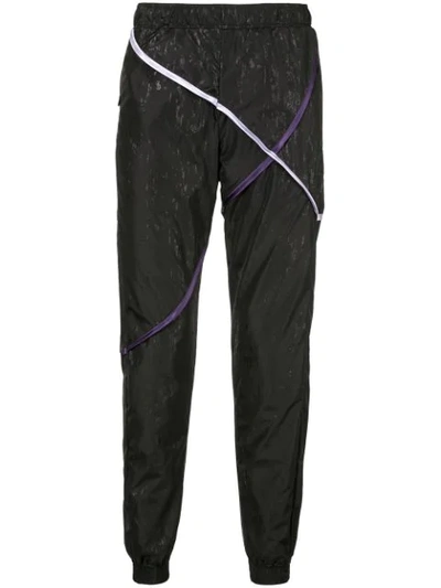 Cottweiler Contrasting Pipe Trousers In Black