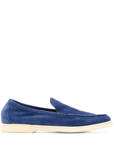 Andrea Ventura Sailor Style Loafers - Blue