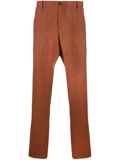 Etro Straight Leg Trousers - Brown