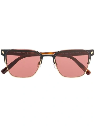 Dsquared2 Eyewear Square Frame Sunglasses - Black