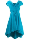 Pinko Draped Asymmetrical Dress - Blue