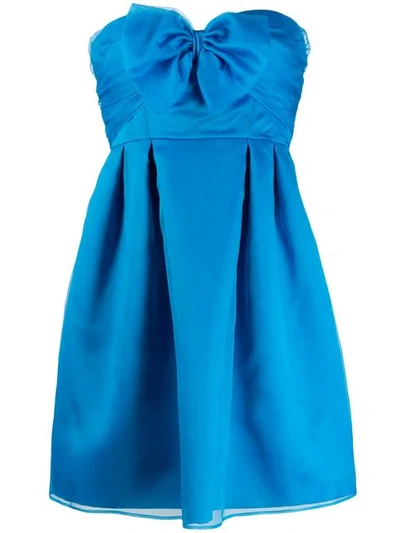 Pinko Bow-embellished Mini Dress - Blue