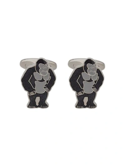 Etro King Kong Design Cufflinks - Silver