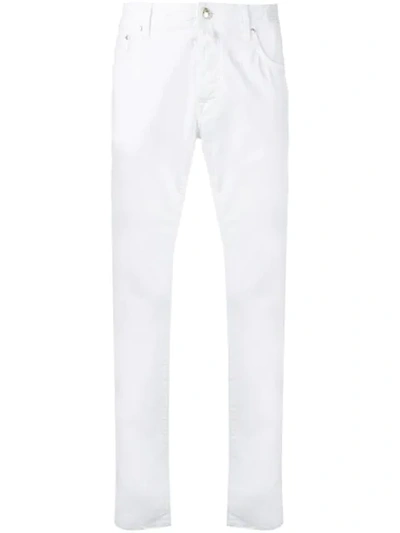 Jacob Cohen Handkerchief Slim-fit Jeans In White