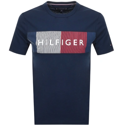 Tommy Hilfiger Logo T Shirt Navy