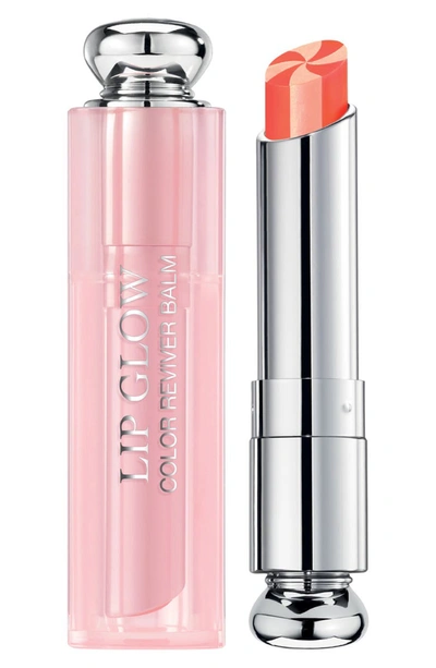 Dior Lip Glow To The Max Hydrating Color Reviver Lip Balm In 204 Coral/ Glow