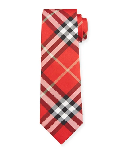 Burberry Blade 7cm Vintage Scale Check Tie In Red
