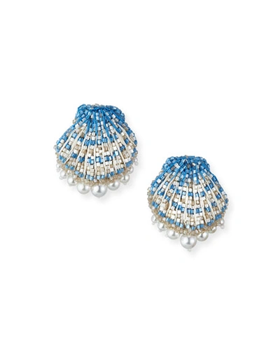 Mignonne Gavigan Ariel Stud Earrings In Light Blue