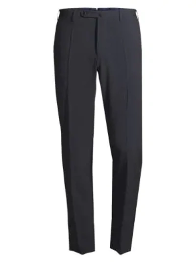 Incotex Men's Virgin Wool & Stretch Silk Trousers In Grey