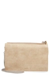 Allsaints Glitz Chain Wallet/crossbody Bag In Glitter Gold