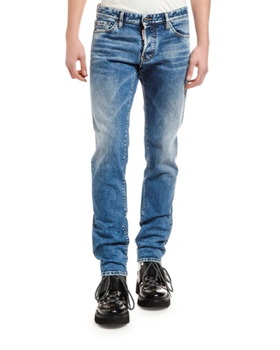 Dsquared2 Men's Clean Slim Jeans In Blue