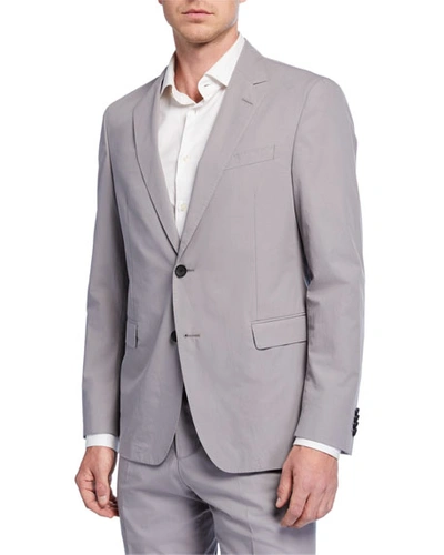 Hugo Boss Men's Unlined Slim-fit Cotton Sport Coat In Gray