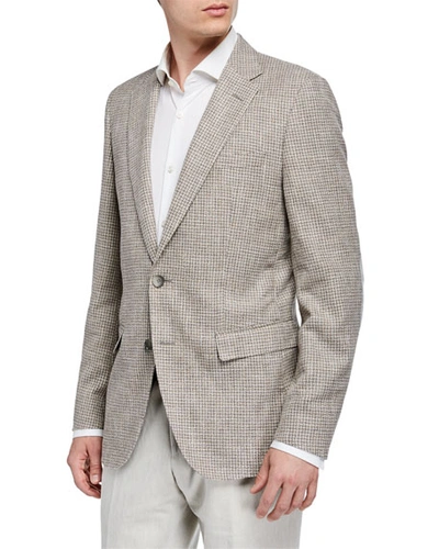 Hugo Boss Men's Cotton-blend Sport Coat W/ Elbow Patches, Tan
