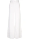 Alexis Roque Slit Wide-leg Pants In White