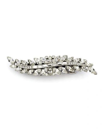 Ben-amun Curvy Crystal Hair Barrette In Clear