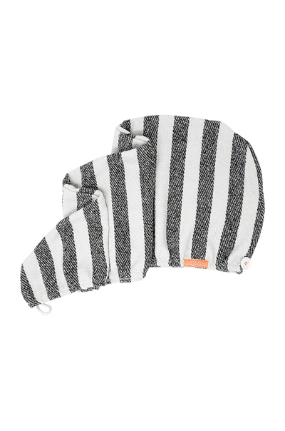 Aquis Lisse Luxe Hair Turban In Stripe