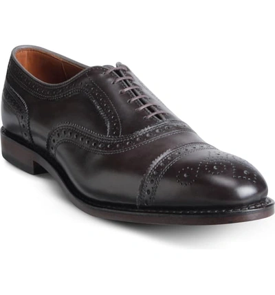 Allen Edmonds Strand Cap Toe Oxford In Carbon Leather