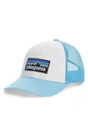 Patagonia Pg - Lo Pro Trucker Hat - White In White / Break Up Blue