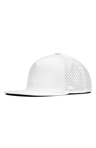 Melin Hydro Trenches Snapback Baseball Cap In White