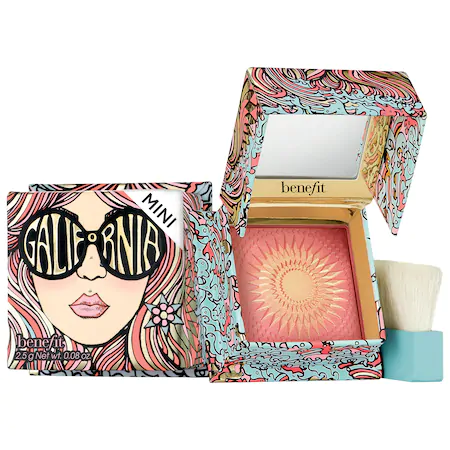 Benefit Cosmetics Mini Galifornia Golden Pink Blush 0 08 Oz 2 5 G In Sunny Golden Pink Modesens